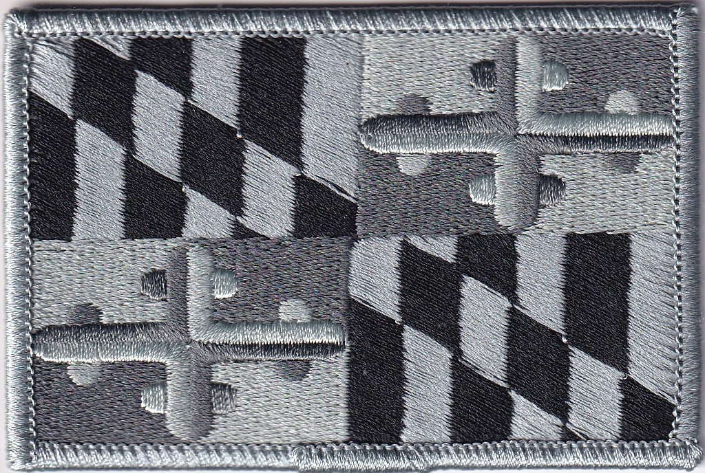 Maryland SUBDUED Flag patch MD swat/tactical